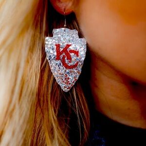 Handmade Chiefs Kc earrings